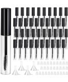 40pc 10ml Empty Mascara Tubes w/ Funnels - DIY Eyelash Wand & Castor Oil Container (Black) - Buy Online on GoSupps.com