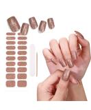 Semi Cured Gel Nail Strips Gel Nail Stickers - 20 Pcs Nail Stickers for Nail Art - Soft Self-Adhesive Gel Nail Wraps Easy Apply & Remove for Salon-Quality Manicure Kit (UV/LED Lamp Required)(BSS-0342) - Buy Online on GoSupps.com
