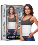 BLITZU 12 4 Panels Postpartum Belly Band & Abdominal Binder | Compression Wrap for Surgery Recovery, Hernia, C-Section | Waist 43-60 - Buy Online on GoSupps.com