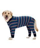 AXCIMOND Dog Recovery Suit for Dogs - One-Piece Long-Sleeved Wound Protection After Surgery - Alternative to Neck Collars - 3XL Navy Blue - Buy Online on GoSupps.com