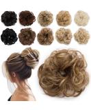 Buy Tess Hair Part Dutt Brown Mix Hair Tie for Wavy Updos | 30g Ombre Light Brown/Medium Blonde Hair Extensions for Women - Buy Online on GoSupps.com