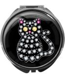 metALUm Round Metal Pill Box with Mirror - 3 Compartment Travel Organizer | CAT #1130 - Shop Internationally! - Buy Online on GoSupps.com
