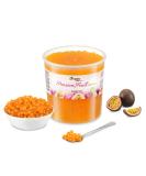 Inspire Food Bubble Tea Pearl Maracuja - Vegan Popping Boba Pearls & Tapioca Fruit Beads | 3.2kg Gluten-Free Boba Pearls without Artificial Dye - Buy Online on GoSupps.com