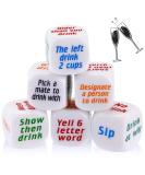 6 Pcs Party Drinking Dice Game for Adults - Fun Bar Game for Bachelorette, Birthday, Wedding Parties - Great Gift Idea for White Elephant - Buy Now! - Buy Online on GoSupps.com