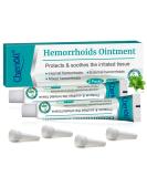 Hemorrhoid Cream - Maximum Strength Treatment for Hemorrhoids, Fissures, Bleeding, Natural Fast Pain Relief - 20g*2 (4Pcs) Pack - Buy Online on GoSupps.com