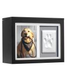 Pearhead Pet Photo Reminder Box & Impression Set - Paw Print Souvenir Box for Dogs & Cats - Black Urn for Ashes Collars & Toys - Buy Online on GoSupps.com