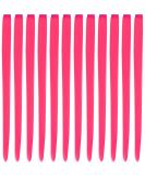 12 Pcs Colored Party Highlights Colorful Clip in Hair Extensions 22 inch Straight Synthetic Hairpieces for Women Kids Girls, Hot Pink C Hot Pink 12Pcs - Buy Online on GoSupps.com