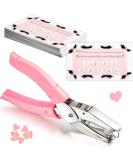 150 Pieces Heart Shaped Lash Extension Refill Filler Loyalty Punch Cards with Metal Single Handheld Hole Paper Punch Puncher for Eyelash Extensions Business Beauty Salons DIY Craft Decoration - Buy Online on GoSupps.com
