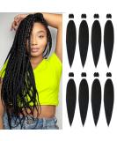 Beyond Beauty EZ Braid Pre Stretched Braiding Hair 8Packs-26inch Professional Yaki Texture Synthetic Hair(#1B) 8Packs-26Inch #1B - Buy Online on GoSupps.com