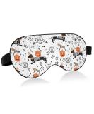 Buy Light Blocking Dachshund Sleep Mask - Skeleton Design with Adjustable Strap | Perfect for Travel Naps & Work - Lightweight Eye Covers for Men & Women - Buy Online on GoSupps.com