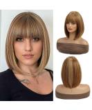 Shop Esmee Short Dark Blonde Bob Wig with Fringe - 14 Synthetic Cosplay Wig for Women - International Shipping Available - Buy Online on GoSupps.com