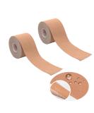 2 Rolls Kinesiology Tape - Waterproof Athletic Tape for Pain Relief & Joint Support | 20 Precut Strips | Muscle Injury Prevention (Beige - Buy Online on GoSupps.com