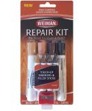Weiman Wood Repair System Kit - Fix Scratches on Floors & Furniture | 4 Filler Sticks & 4 Touch Up Markers - International Shipping Available - Buy Online on GoSupps.com