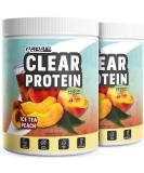Clear Vegan Protein 720g - Refreshing Ice Tea Peach | High-Quality Pea Protein Hydrolysate | 56% Protein | Delicious Vegan Whey Alternative - Buy Online on GoSupps.com