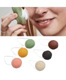 6 Pieces Biodegradable Konjac Facial Sponge Set | Deep Pore Cleansing & Exfoliation for All Skin Types - Buy Online on GoSupps.com