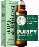 Gya Labs Purify Essential Oil Roll-On - Fresh Cleansing Scent 10ml (Pack of 1) - Buy Online on GoSupps.com