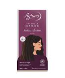 Ayluna plant hair color 100 black -brown vegan hair color with henna Indian Krapp Fenugreek & Chamomile for a long -lasting coloring shine volume ammonia -free 100% gray hair cover 100g black brown (1 Pack) - Buy Online on GoSupps.com