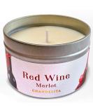 Chandelita Rotwein Merlot Candle | Natural Soy Wax | Relax & Meditate | Well-Being Fragrance - Buy Online on GoSupps.com