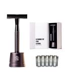 Excalibur Premium Double-Edge Safety Razor for Men | 5 Platinum Blades & Stand | Perfect Shave - Buy Internationally - Buy Online on GoSupps.com