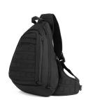 HUNTVP Tactical Breast Pocket Military Shoulder Bag - Molle Triangle Pack Crossbody - Waterproof Slingbag with Adjustable Strap - Ideal for Everyday Use - Black - Buy Online on GoSupps.com