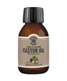 Natural Planet Castor Oil 100ml - Cold Pressed, 100% Pure & Hexane-Free for Eyelashes, Eyebrows, and Hair Growth | Pack of 1 - Buy Online on GoSupps.com