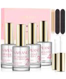 Saviland Dip Powder Liquid Set 15ml/0.5oz,10 Pcs with Base/Top Coat, Activator, Brush Saver, Nail File Necessary Tools for Dip Powder Nail Set No Nail Lamp Needed, Beautiful Gift for Ladies A-High Quality Dip Liquid - Buy Online on GoSupps.com