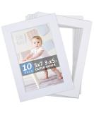 Somime White Pre-Cut 5x7 Photo Matte with White Core - 10 Pack for Picture Framing - Buy Online on GoSupps.com
