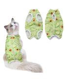 Cat Recovery Suit Cat Professional Recovery Suit Cat Suit Post Surgery Medical Care Cone Collar Alternatives Anti Licking Wound Cat Vest Bodysuit for Male Female Cats Kitten (Green M) M Green - Buy Online on GoSupps.com
