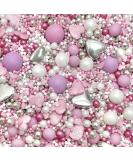 mothers day sprinkles pink lilac silver hearts white pastel purple cupcake cookies cake topper pearls chocolate balls 100s 1000s wedding engagement hen party love anniversary decoration GALENTINES - Buy Online on GoSupps.com