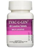 Evac U Gen Mild Laxative Tablets 80 Count - Gentle Relief for Constipation - Buy Online on GoSupps.com