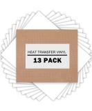 XSEINO HTV Heat Transfer Vinyl Sheets:13Pack 12" x 10" White Iron on Vinyl for T-Shirt,Heat Transfer Vinyl for Cricut,Silhouette Cameo or Heat Press Machine(Total 12"X10FT) 13 PACK White-A - Buy Online on GoSupps.com
