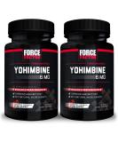 Force Factor Yohimbine Supplement for Men - 6mg Yohimbe Bark Extract for Enhanced Performance - 60 Capsules (2-Pack) - Buy Online on GoSupps.com