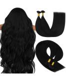 Youngsee Extensions | 50cm Real Hair U Tip Bonding Extensions | Remy Keratin Bondings | Smooth & Recovery | Black | 1g/Strand - Buy Online on GoSupps.com