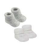 Royal Icon 2 Pairs Baby Booties 0-3 Months - Soft & Stylish Baby Slippers for Boys & Girls - Ideal for Indoor & Outdoor Use - Buy Online on GoSupps.com