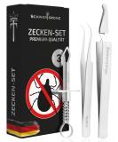 Premium Rust-Free Stainless Steel Tick Tweezers Set for Dogs | Schwertkrone Tick Removal Tool | Set of 3 Ticks Tweezers - Buy Online on GoSupps.com