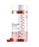 Pregnancy Vitamin Gummies for Women with 400mcg Folic Acid by Known | 60 Two-a-Day Gummies (One Month s Supply) | Prenatal & Postnatal Support | Raspberry Flavoured Gummies (3) - Buy Online on GoSupps.com