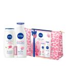 Nivea travel love gift set for women pampering beauty set with moisturizing care products care set with shower gel body lotion and more cosmetics set with a cultural bag - Buy Online on GoSupps.com