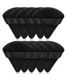 10-Piece Black Makeup Powder Puff Set for Face and Body Contouring - Soft Velour Cotton Puffs for Loose Mineral Powder - Triangle Design for Precise Application - Buy Online on GoSupps.com