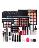 Jascherry 28-Piece Portable Makeup Case Set for Women Complete Travel Cosmetics Kit with Eyeshadow Palette Lipstick and Brushes - Perfect Gift for Women and Girls - Buy Online on GoSupps.com