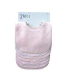 Baby Boys Girls Double Layer of Cotton Bandana Drool Soft Absorbent Drooling Bibs (7 Pieces) (Pink) - Buy Online on GoSupps.com