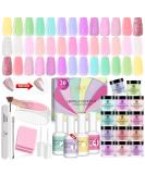Saviland 31PCS Dip Powder Nail Kit Starter- Colorful Garden Series - 20 Colors Dipping Powder Set & 15ml Dip Powder Liquid Set - Manicure Tools Kit for Home DIY Nail Salon Prom A1 - Buy Online on GoSupps.com