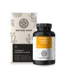 Nature Love Vitamin C Buffered & Zinc 180 Capsules | 1000mg Vitamin C + 15mg Zinc | Vegan pH-Neutral Lab-Tested | Made in Germany - Buy Online on GoSupps.com