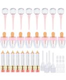 28-Piece Lip Gloss Tube Set: Ice Cream, Pencil, and Lollipop Shaped Containers with Mini Funnels - Buy Online on GoSupps.com