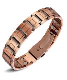 Jeracol Lymphdrainage Copper Bracelet for Men - Magnetic Bracelet with Improved Folding Lock & Gift Box | Perfect Jewelry Gift - Buy Online on GoSupps.com