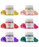 Wwtop Edible Glitter - 3g x 6 Colors Tasteless Food Glitter for Drinks Chocolate Cakes & Cocktails - Buy Online on GoSupps.com