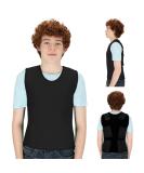 Sensory Compression Vest for Autism & Hyperactivity - Black Large 24x42 inches - Kids & Adults - Breathable & Form-Fitting - Mood Processing Disorders - Special Supplies - Buy Online on GoSupps.com