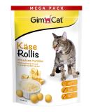 GimCat Cheese Rollis - Grain-Free Vitamin-Rich Cat Snack with Real Hard Cheese - 425g Bag | International Shipping Available - Buy Online on GoSupps.com