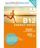 SpoilMeWith Health: B12 Patches (Methylcobalamin 5000 mcg) and folic Acid (0.4 mg). 8 Week Supply - Buy Online on GoSupps.com