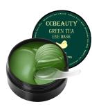 CCbeauty Green Tea Under Eye Masks - Collagen Eye Patches for Dark Circles Puffiness & Wrinkles - 30 Pairs Hydrating Gel Pads for Skincare - Buy Online on GoSupps.com