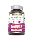 Amazing Formulas 5-HTP Supplement | 100mg Vegan Capsules | Non-GMO Gluten-Free Made in USA | 120 Count - Mood Support & Sleep Aid - Buy Online on GoSupps.com